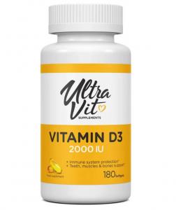 VP laboratory Ultra Vit Vitamin D3 2000IU 180 softgels