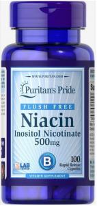 Puritan's Pride Niacin 500mg 100 капс