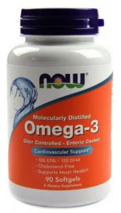 Now Foods Omega-3  ENTERIC 90 капс