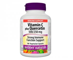 Webber Naturals Vitamin C + Quercetin 500/250 mg 100 vcaps