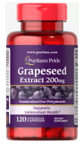 Puritan's Pride Grapeseed Extract 200 mg 120 caps