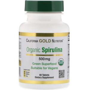 California Gold Nutrition Organic Spirulina 60 tab
