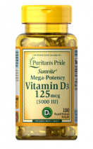 Puritan's Pride Vitamin D-3 (5.000 IU) 100 капс