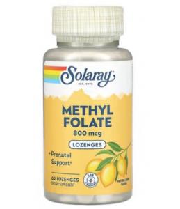 Solaray Methyl Folate 800 mcg 60 lozenges