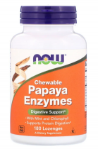 Now Foods Papaya Enzymes 180 пастилок