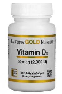 Vitamin D3 2000 IU 90 softgels California Gold Nutrition
