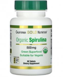 California Gold Nutrition Spirulina 60 tab