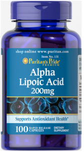 Puritan's Pride Alpha Lipoic Acid 200 мг 100 капс