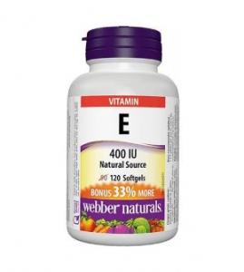 Webber Naturals Vitamin E 400 IU 120 softgels