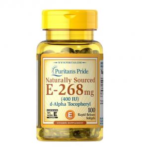 Puritan's Pride Vitamin E 268 мг 400IU 100 softgels