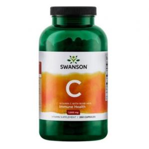 Swanson Vitamin C with rose hips 1000 mg 250 caps