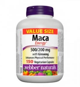 Webber Naturals Maca+Ginseng 150 vcaps
