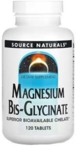 Source Naturals Magnesium Bis-Glycinate 120 tab