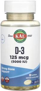 KAL D-3 125 mcg  90 softgels