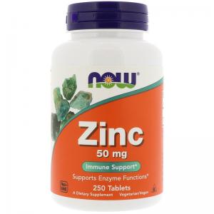 Now Foods Zinc 50мг 250 табл