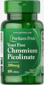 Puritan's Pride Chromium Picolinate 200 mcg 100 вег.капс