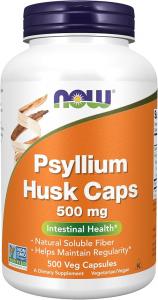 Now Foods Psyllium Husk Caps 500 mg 500 vcaps
