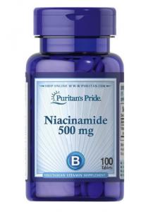 Puritan's Pride Niacinamide 500mg 100 табл
