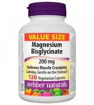 Webber Naturals Magnesium Bisglycinate 200mg 120 veg caps