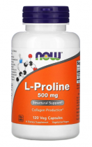 Now Foods L-Proline 500 мг 250 таб