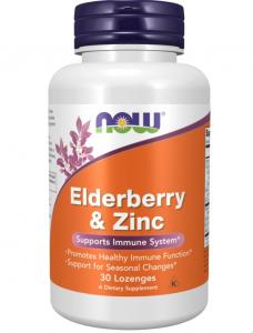 Now Foods Elderberry+Zinc 90 loz
