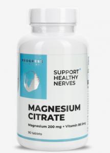 Progress Nutrition Magnesium Citrate 200mg+B6 5 mg 90 tab