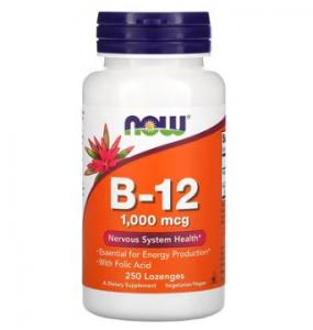 Now Foods B-12 1000 mcg 250 lozenges