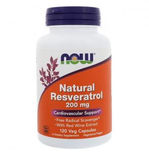 Now Foods Resveratrol Natural 200 mg 120 vcaps