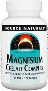 Source Naturals Magnesium Chelate Complex 100 mg 100 tab