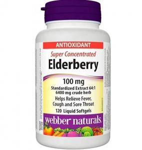 Webber Naturals Elderberry 100 mg 120 softgel