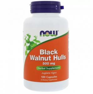 Now Foods Black Walnut Hulls 500 mg 100 vcaps