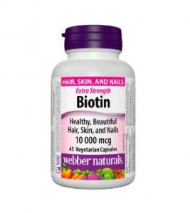 Webber Naturals Biotin 10000 mg 45 caps