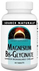 Source Naturals Magnesium Bis-Glycinate 60 tab