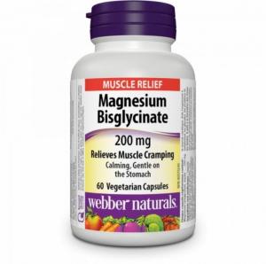 Webber Naturals Magnesium Bisglycinate 200mg 60 veg caps