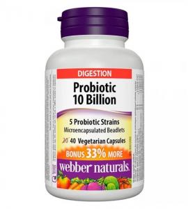Webber Naturals Probiotic 10 Billion 40 vcaps