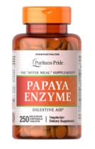Puritan's Pride Papaya Enzyme 250 жеват. таб.