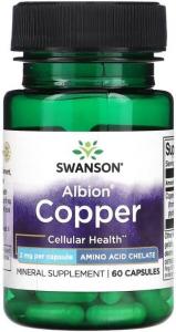 Swanson Copper 2 mg 60 caps