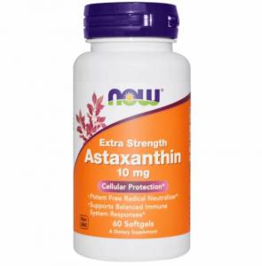 Now Foods Astraxanthin 10 mg 60 Softgels