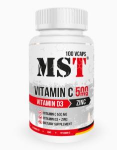 MST Vitamin C 500mg+D3+Zinc 100 caps
