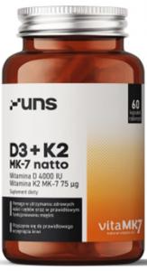 UNS D3+K2 MK-7 natto 60 vcaps