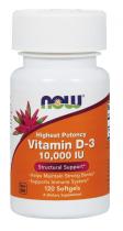 Now Foods Vitamin D-3 10000 IU 120 капс