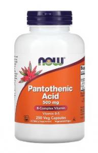 Now Foods Pantothenic Acid 500 mg 250 vcaps