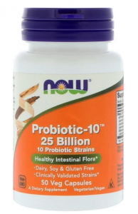 Now Foods Probiotic-10, 25 Billion  50 вег.капс