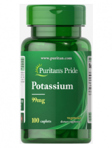 Puritan's Pride Potassium 99 мг 100 таб