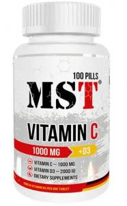 MST Vitamin C+D3 1000 mg 100 tab