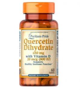Puritan's Pride Dihydrate 650 mg + Vitamin D 800 IU 60 caps