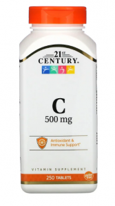 Vitamin C 500 mg 250 таб, 21 Century