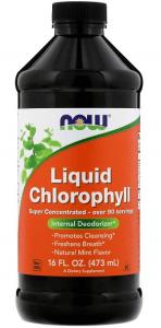 Now Foods Liquid Chlorophyll+Mint 473 мл