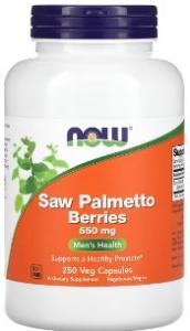 Now Foods Saw Palmetto Berries 550 mg 250 vcaps