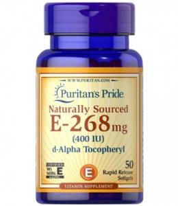 Puritan's Pride Vitamin E  268 мг 400IU 50softgels